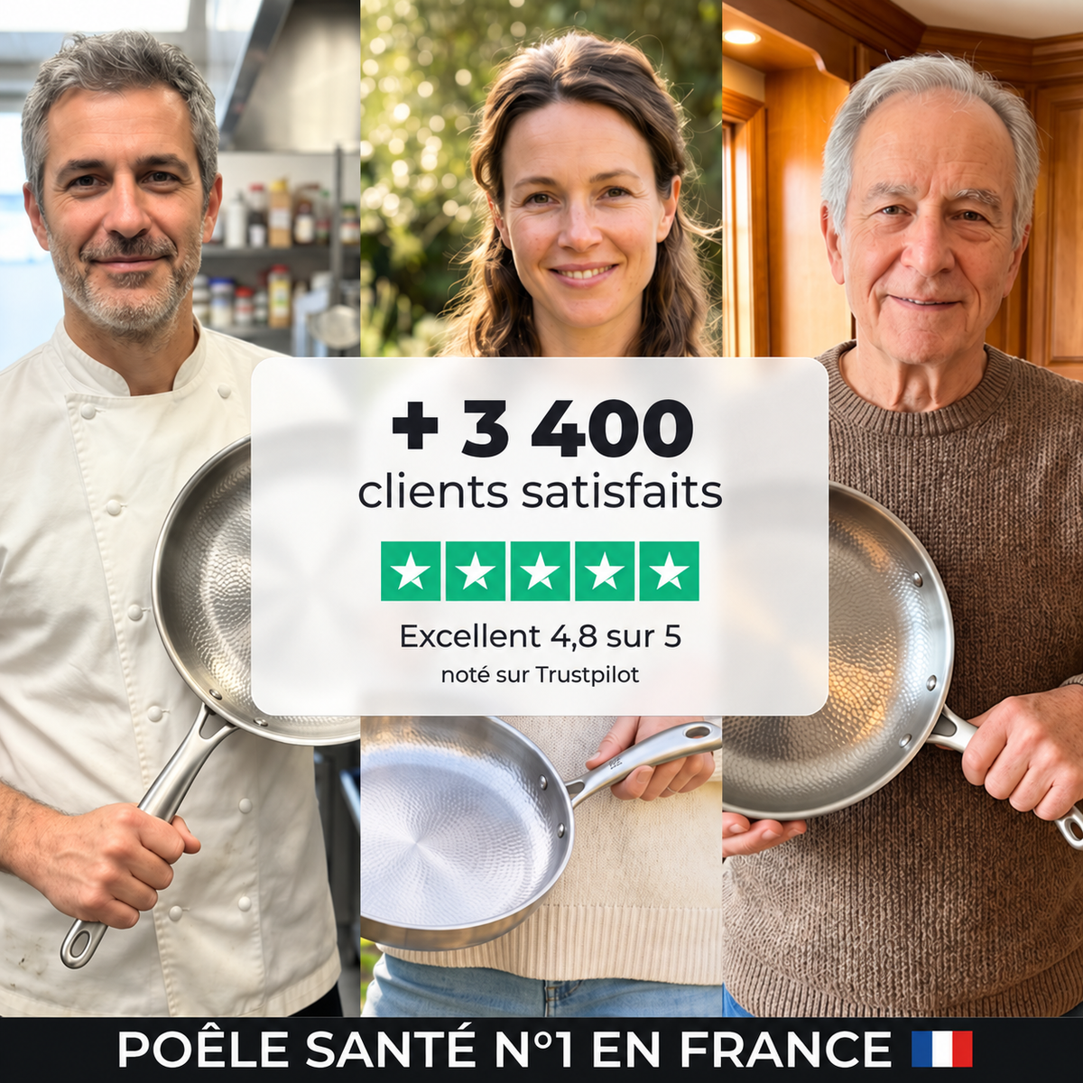 Poêle en Titane Pur